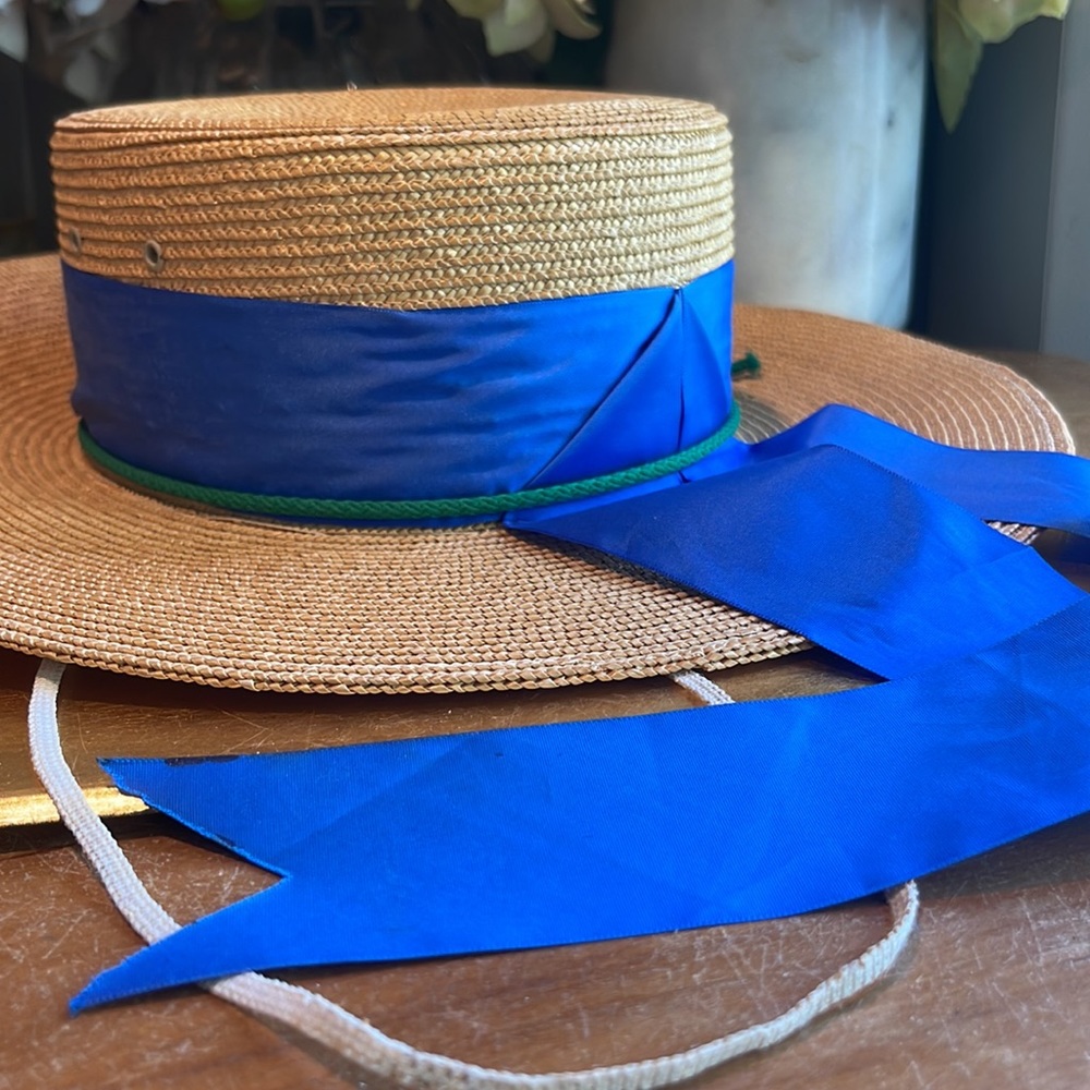 Vintage St. James Gondolier Boater Hat